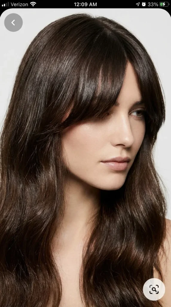 center part curtain bangs